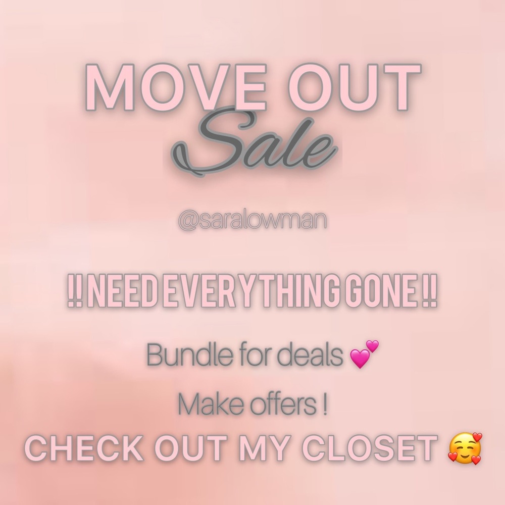 MOVE OUT SALE 💕